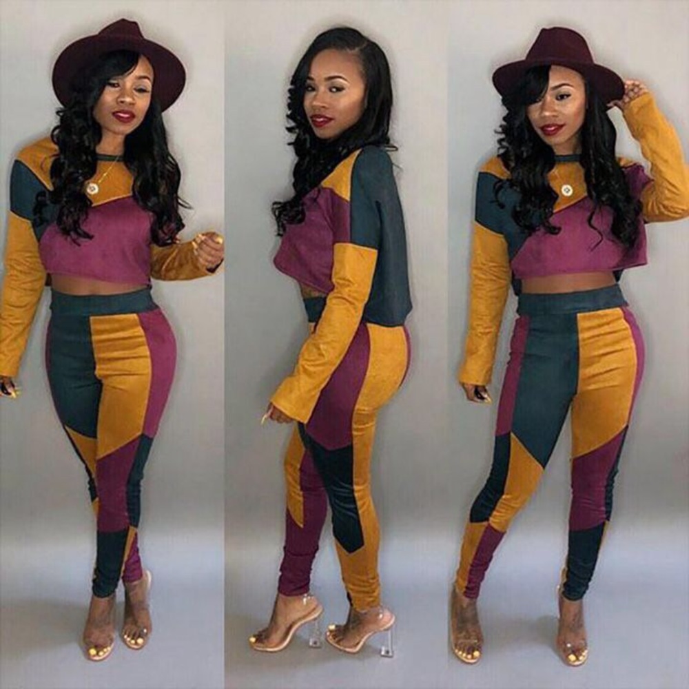 Color block 2 piece set